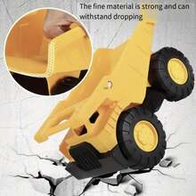 Large Realistic Excavator Toy For Kids - Realistic Excavator With Inertia And Sliding Motion, Perfect For Beach And Backyard Play | Construction Vehicle, Bulldozer, Loader, Back To School Gift - Multicolor - View 5