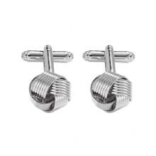 Personalized Fried Dough Twists Sleeve Nails Hollow Cufflinks Men's Shirt Cufflinks - Multicolor - View 11