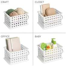 InterDesign Spa – Cesta, Blanco, 1(Pequeño blanco Pequeño blanco) - Multicolor - Ver 7