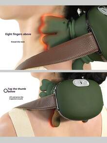 Rechargeable Neck & Shoulder Massager, Multifunctional Neck Massage Device With Heating, Kneading For Home Use - Multicolor - View 5