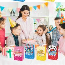 Paw Patrol Bộ 12/6 túi đựng kẹo chủ đề hoạt hình , quà tặng sinh nhật, túi đựng kẹo bằng giấy Kraft có tay cầm, túi quà tặng dễ thương, thích hợp cho các sự kiện và lễ kỷ niệm sinh nhật, hoàn hảo cho các buổi tụ họp người hâm mộ, ngày Valentine, quà tặng Lễ Tạ ơn, thêm niềm vui cho bất kỳ dịp nào (Kiểu ngẫu nhiên) - Nhiều màu - Xem 2