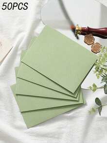 20/10/5 件优质牛油果信封、牛油果绿、橄榄绿、贺卡和邀请函、婚礼请柬（可选附件卡和蜡封）、高级信件信封、婚礼贺卡、深绿色和浅绿色信封、节日礼物、DIY 手工储物袋、返校信封 - 酪梨綠色-信封 - 查看 12