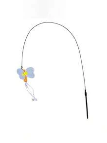 New Release Cat Toy Closely Fits The Ground, Interactive Cat Toy Suitable For Indoor Play And Exercise, Cat Wand With Steel Wire Long Rod For Self-Entertainment, Durable Chew Toy, Pet Supplies - Multicolor - View 13