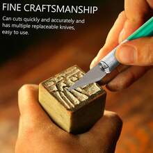 This Precision Craft Knife Set Is Suitable For Various Craft And Art Projects, Including A Multi-Functional Craft Knife, An A4 Cutting Mat, And A Paper Template Ruler. It Is An Ideal Choice For Scrapbooking And Handmade Creations. This Cutting Tool Set Comes With A Craft Knife And Specialized Blades That Can Cut Through A Variety Of Materials Such As Cardboard.