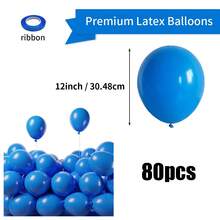 10/20/30/50/80pcs Blue Latex Party Balloons - 5/10/12/18 Inch Round Helium Dark Blue Balloons For Birthday Wedding Graduation Shower Gender Reveal Baseball Nautical Retirement Bachelorette Patriotic Party Decorations - Dark Blue - View 17