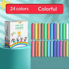 9pcs/12pcs/24pcs/36pcs/48pcs Washable Dust-Free Solid Color Chalk - No Mess, Erasable | Back To School Chalk Set With Storage Box, Colorful Sidewalk Chalk For Outdoor Art And Games - Multicolor - View 4