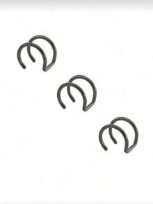 1/3Pcs Women Stainless Steel Fake Lip Cuff False Lip Ring Fashion Fake Ear Nail Piercing Jewelry For Men Clip On Ear Cuffs Fake Lip Ring Non Piercing Labret Rings - C-jJL - View 8