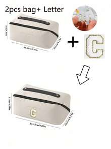 1pc High Quality PU Cosmetic Bag Travel Bag With Letters Cosmetic Storage Bag, Large Capacity Women's Handbag, Portable Travel Storage Bag, Multifunctional Waterproof Bag, Cosmetic Storage Bag, Travel Accessories, Travel Essentials, Cruise Essentials, Jewelry Storage, Lip Oil Storage, Nail Polish Storage, Valentine's Day Gifts, Bridesmaid Gifts, Birthday Gifts, Friends And Teacher Gifts, Holiday Gifts, Mother's Gifts, Women's Gifts