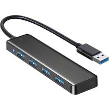 File TraysUSB 3.0 Hub VIENON 4-Port USB Hub USB Splitter USB Expander For Laptop  Flash Drive HDD Console Printer Camera Keyborad Mouse Not For ChargingUSB Hubs - USBPortBlack - Xem 1