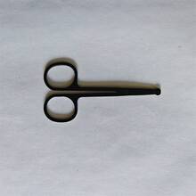 1支装不锈钢圆头鼻毛修剪器 - 专业面部毛发修剪工具，适用于眉毛、鼻毛、胡须和耳毛 - 左右手通用，男女皆宜，必备美发工具 | 符合人体工学的手柄 | 耐用剪刀 - 彩色 - 查看 8