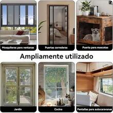 CXJYSD Kit De Reparación De Malla De Fibra De Vidrio Resistente Con Herramientas,Repelente De Insectos Para Ventanas,Puertas,Patios Y Porches. (Negro, 48x118(120x300cm)) - Negro - Ver 7