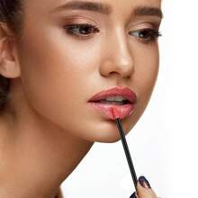 150支一次性唇刷，柔软无绒唇彩涂抹器化妆工具（黑色） - 粉色 - 查看 4