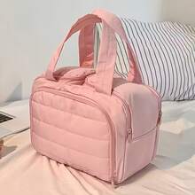 حقيبة مستحضرات التجميل الخفيفة الوزن للسفر للنساء - تصميم أربعة أقسام ، مع جيب أمامي وشبكة ، حقيبة أدوات تجميل فاخرة وحقيبة تخزين مستحضرات التجميل ، مساحة واسعة لتخزين مستلزمات الحمام والأساسيات ، مقبض محمول ومتين ، مناسبة للنساء ، الجيم ، العطلات ، الاستخدام اليومي - هدايا للصديقات / الأمهات ، عيد الهالوين ، ، هدايا عيد الميلاد الخيار الأول