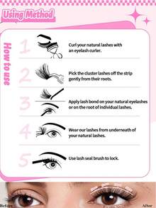 240pcs D-Curl Natural Eyelash Extension Kit, Eyelash Cluster Set, Delicate Eyelash Extensions, 9-16mm Individual Lashes, Includes Eyelash Glue And Tweezers, DIY At Home, Suitable For Beginners, Travel, Daily Wear, Weddings, Dates, Parties, Holidays, Great As Christmas/Halloween/Gift Eyelash Set - Black - View 9