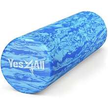 Yes4All Rodillo de Espuma Firme EVA para Espalda - Rodillo Redondo para Ejercicio, Yoga y Pilates 30/45/60/90 cm(Océano Marmoleado 18in) - Multicolor - Ver 2