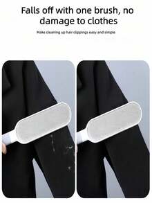 1PC Reusable Dust Brush, Double-Sided Pet Hair Remover, Manual Static Electricity Brush For Cats, Clothes, Sofas, Furniture