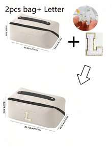 1pc High Quality PU Cosmetic Bag Travel Bag With Letters Cosmetic Storage Bag, Large Capacity Women's Handbag, Portable Travel Storage Bag, Multifunctional Waterproof Bag, Cosmetic Storage Bag, Travel Accessories, Travel Essentials, Cruise Essentials, Jewelry Storage, Lip Oil Storage, Nail Polish Storage, Valentine's Day Gifts, Bridesmaid Gifts, Birthday Gifts, Friends And Teacher Gifts, Holiday Gifts, Mother's Gifts, Women's Gifts