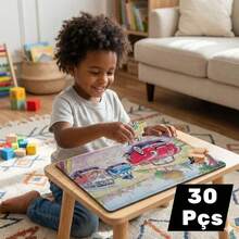 Children's Wooden Educational Puzzle - Educational Game For Babies - Fine Motor Skills - 嬰兒車 - 查看 2