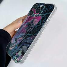 Funda para teléfono transparente con diseño espeluznante con ilustración de flor de monstruo compatible con Samsung Phone  17  16 Pro Max  15 Pro Max  13  12 Fabricada en material TPU con funciones de protección contra caídas y golpes Perfecta para regalar a familiares, amigos, amantes y parejas, una opción ideal para las celebraciones navideñasfunda de ,  funda de  16, Navidad,  fundas de , funda de  15,  17 Pro Max, fundas para , funda de  16 Plus, regalos de Navidad, funda de  13, funda de teléfono de Navidad, funda de  16 Pro, funda de teléfono  15, funda de teléfono  13, funda de  15, rosa, funda de teléfono rosa, regalos, malvado, regalos para mujeres, funda de teléfono linda, regalos para hombres, teléfono negro Estuche, regalos para hombres - transparente - Ver 4