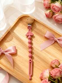 Personalized Silicone Pacifier Clip, Rainbow Design, Custom Name, Baby/Toddler Gift