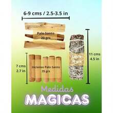 Kit de Purificación Espiritual con Salvia Blanca y Palo Santo, Incienso y Varitas Naturales, 100g, para Meditación y Limpieza Energética(default) - Multicolor - Ver 4