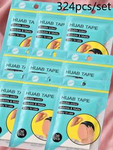 1pack Hijab Tape, Invisible Anti-Slip Adhesive Tape For Headscarf Fashionable Brooch For Dress