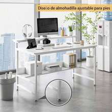 Silla Escritorio Para Home Office Ejecutivo Estudiantil - Blanco - Ver 6