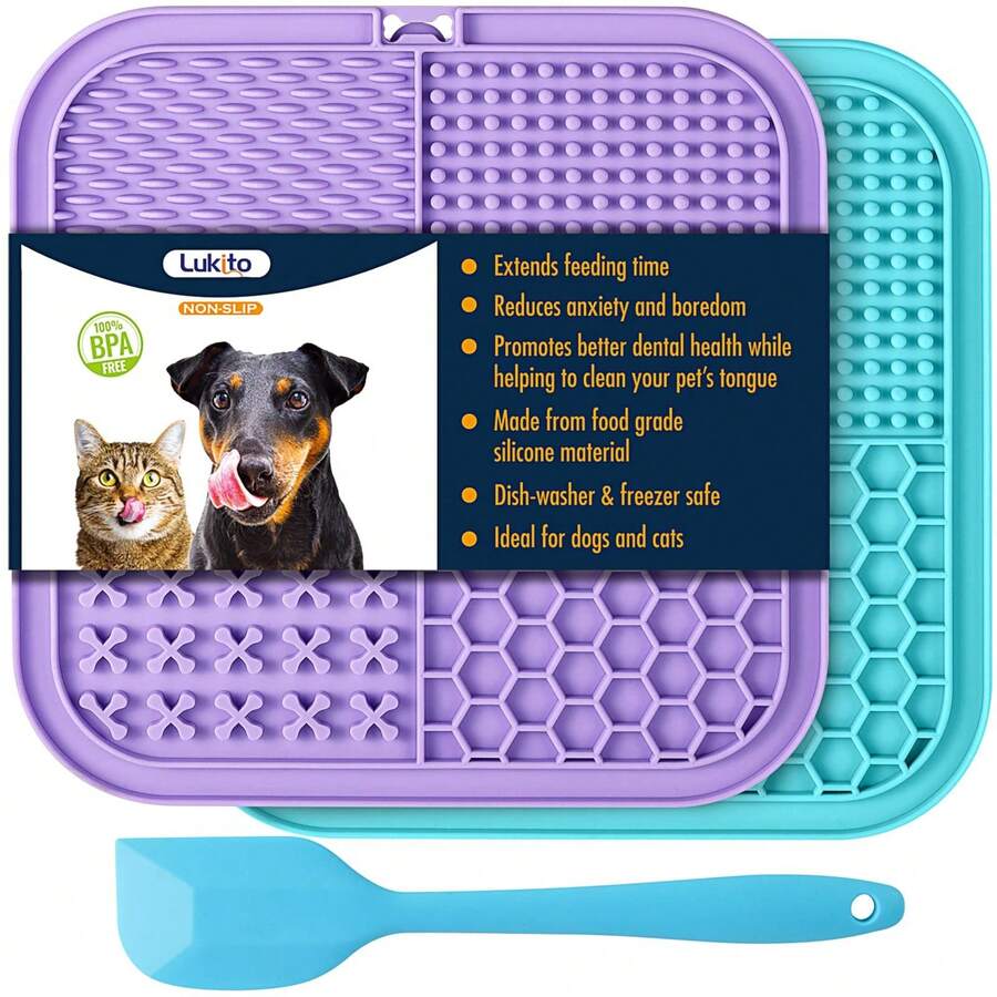 Slow Lick Feeding Mat For Dogs And Cats, Pet Bath, Stress Relief, Wet Food - 100ml - 查看 1