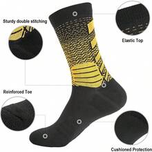 5 pares de calcetines deportivos para hombres, gruesos, protectores, acolchados, para baloncesto, fútbol, actividades al aire  correr - negro (C-NEGRO) - Ver 11