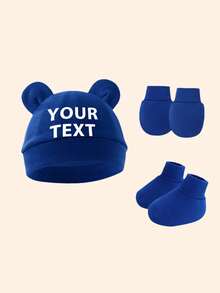 Bộ 3 món cho bé gồm mũ len in chữ cá nhân hóa màu trơn, găng tay và tất cùng màu, nhiều màu sắc để lựa chọn, mềm mại, nhẹ nhàng và ấm áp, món quà tuyệt vời cho bé trai và bé gái, phù hợp để mặc hàng ngày, phụ kiện tóc cho trẻ em. - Nhiều màu - Xem 14