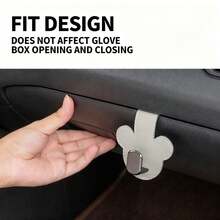AD 1 Stück süßer Handschuhfachhalter für den Beifahrersitz, 2026 neues verstecktes Doppelhaken-Design, praktischer und stilvoller Kfz-Aufbewahrungsorganizer für den Vordersitz - Einheitsgröße - Übersicht 6