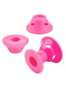 Conjunto de 20 modeladores de cachos de silicone rosa e azul, sem necessidade de calor, não danificam os cabelos, compactos e portáteis, fáceis de usar, criam cachos e franjas naturais, ideais para cabelos curtos, perfeitos para uso doméstico e em viagens, acessórios para cabelo e para o banheiro. - Multicolorido - Ver 7