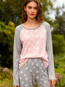 Tuta casual, senza maniche, adatta per vacanze, uso quotidiano, aeroporto e viaggi, comoda, con collo rotondo - Rosa Baby - Visualizzare 3