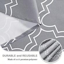 UMINEUX Outdoor Tablecloth With Umbrella Hole And Zipper, Spring_Summer Waterproof Table Cover For Picnic_BBQ_Garden(60" Round,Green Flower) - ColorF - 查看 4