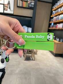 可爱熊猫吊坠卡通毛绒钥匙扣纪念品包包挂件情侣配饰 - 彩色 - 查看 3