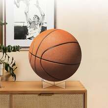 4 Pcs Acrylic Ball Display Stand Heavy Duty Clear Mount Holder For Basketball Soccer Volleyball Golf Ball