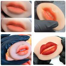 Silicone Tattoo Model, Piercing Practice Simulation Body Part Display, Silicone Ear, Nose And Mouth Models, Flexible Left And Right Fake Ear Piercing Practice Model, Silicone Body Part
