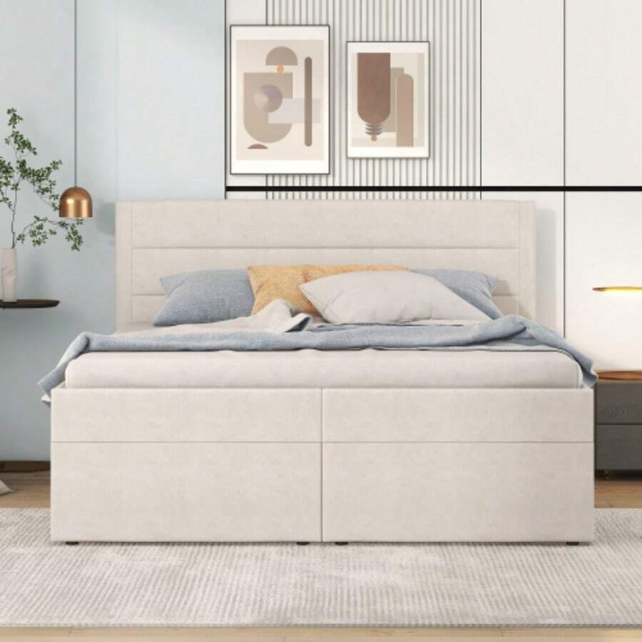 Bed Frames - 米色 - 查看 1