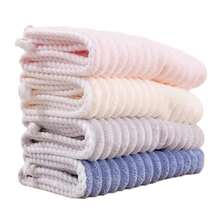 1pc Coral Fleece Thickened Embroidered Hair Drying Towel Cap, Super Absorbent And Quick Drying Microfiber Hair Turban Hair Sleep Cap - White - View 4