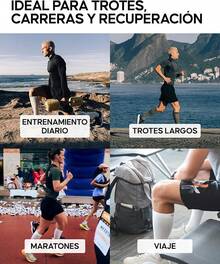 DANISH ENDURANCE Calcetines De Compresión Para Circulación, Calcetines Running, Para Hombre Y Mujer, 1 o 2 pack - Blanco - Ver 5