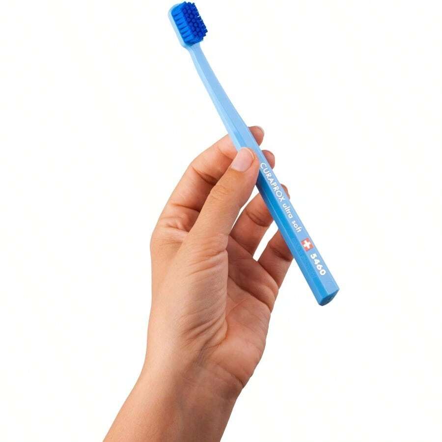 TTJM Curaprox CS 5460 Ultra-Soft Toothbrush For Adults With Ultra-Fine Filaments And Compact Slightly Angled Toothbrush Head For Improved Tooth And Gum Health Assorted Color - 1CountPackof1 - View 1