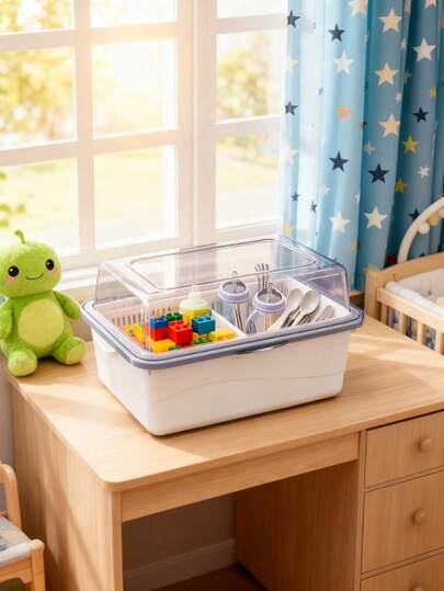 Baby Supplies, Bottle Storage Box, Dust Cover, Draining Rack, Baby Tableware, Toys, Newborn Complementary Food Storage Box