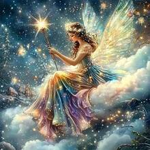 1件装 [11.8*11.8英寸/15.7*15.7英寸] 5D亚克力钻石画套装，天使图案，适合成人初学者DIY马赛克钻石画，全钻手工DIY钻石画，适用于客厅、卧室、办公室墙面装饰，惊喜艺术家居装饰礼物，送给家人和朋友 - 彩色 - 查看 7