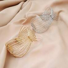 Pulseira Leque Multifios Banhada Ouro 18K ou Prata 925, Texturizada - Prata - Visão 8