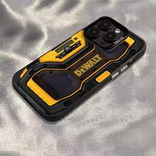 Dewalt Herramientas Carcasa para iphone17 16 15 14 13 12 11 PLUS MAX  GALAXY S22 S23 S24 S25FE ULTRA PLUS + Touch Durable TPU PET PC Negro Plata Regalo A Prueba de Golpes Completo  Fundas de teléfono de protección - Negro - Ver 8