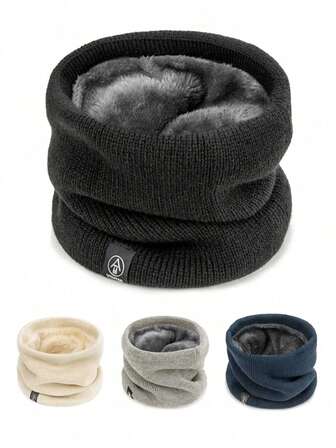 2 a 3 juegos de protectores de cuello de invierno, cubiertas universales para el cuello cálidas para hombres y mujeres, con un forro de tela de aislamiento grueso y cálido, adecuadas para clima frío, actividades al aire libre, correr, escalada de montaña, senderismo, equipo de esquí y ciclismo de commuting para la conservación del calor.