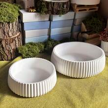 DIY粘土模具条纹储物碗、水泥、石膏、蜡烛模具、首饰收纳盒、硅胶模具 - 白色 - 查看 3