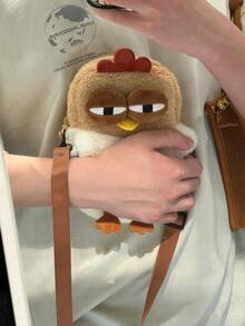 Cute Chick Crossbody Bag, Playful & Compact Phone Pouch, Personalized Coin Purse, Cartoon Doll Shoulder Bag, Can Hold Party Tissues And Lipstick, Perfect Birthday Gift And Ideal Autumn Fashion Accessory