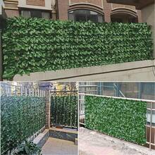 3M Roll Artificial Hedge Garden Fake Ivy Leaf Privacy Fence Screening Panel Wall - 1*3m - View 2