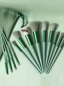 هدية عيد الحب: طقم فرش مكياج سفر صغير 13 قطعة - تصميم بسيط، يأتي مع حقيبة تخزين محمولة، فرش مكياج عالية الجودة، مناسبة لمختلف إطلالات المكياج، أساسيات السفر مثالية للهواة الجمال، وهدية مفكرة للصديقات. - متعدد الألوان - مشاهدة 7